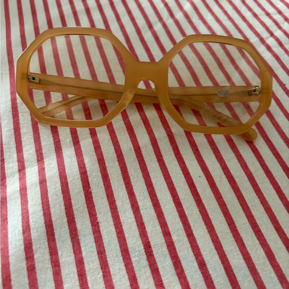 Tsumori Chisato Octagonal Glasses with Polka Dot Case - Picture 11 of 14